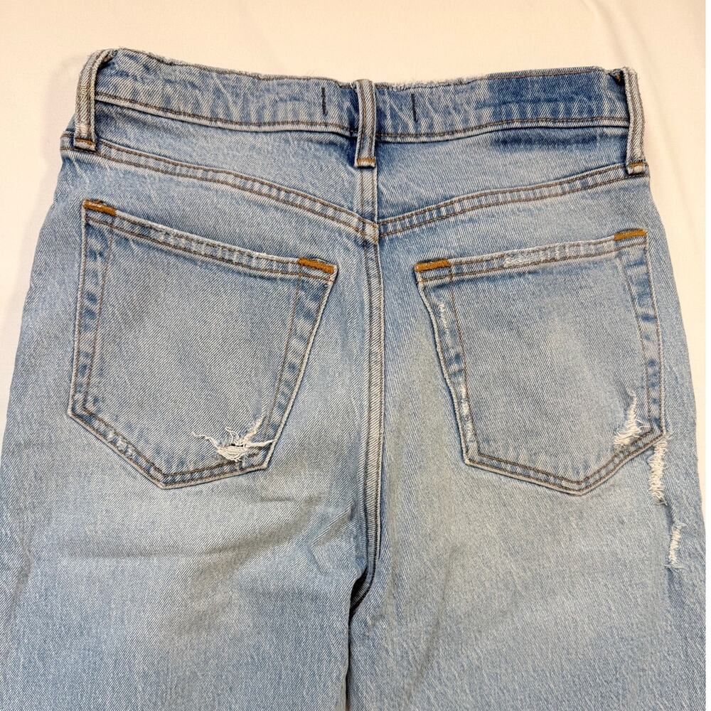 Abercrombie & Fitch The Dad High Rise Jeans Womens 26 Distressed Button Fly - Picture 10 of 13